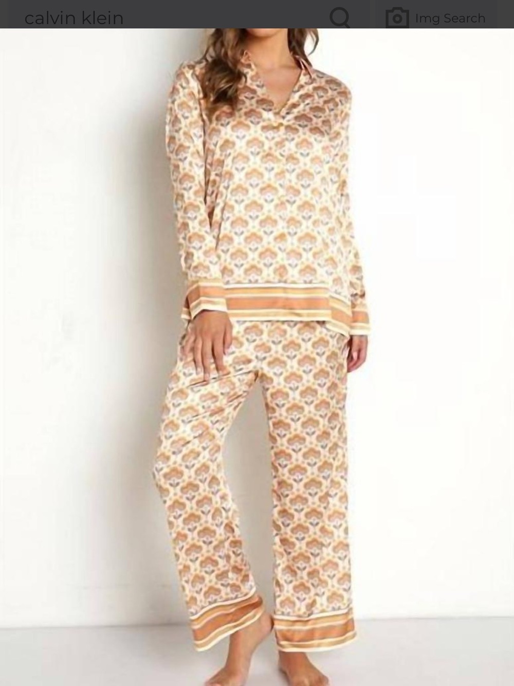 Show Me Your MuMu Early Night PJ set in Honey Wallflower size small